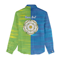 Yorkshire Heritage Personalized Women Casual Shirt East Yorkshire White Rose - Wonder Print Shop
