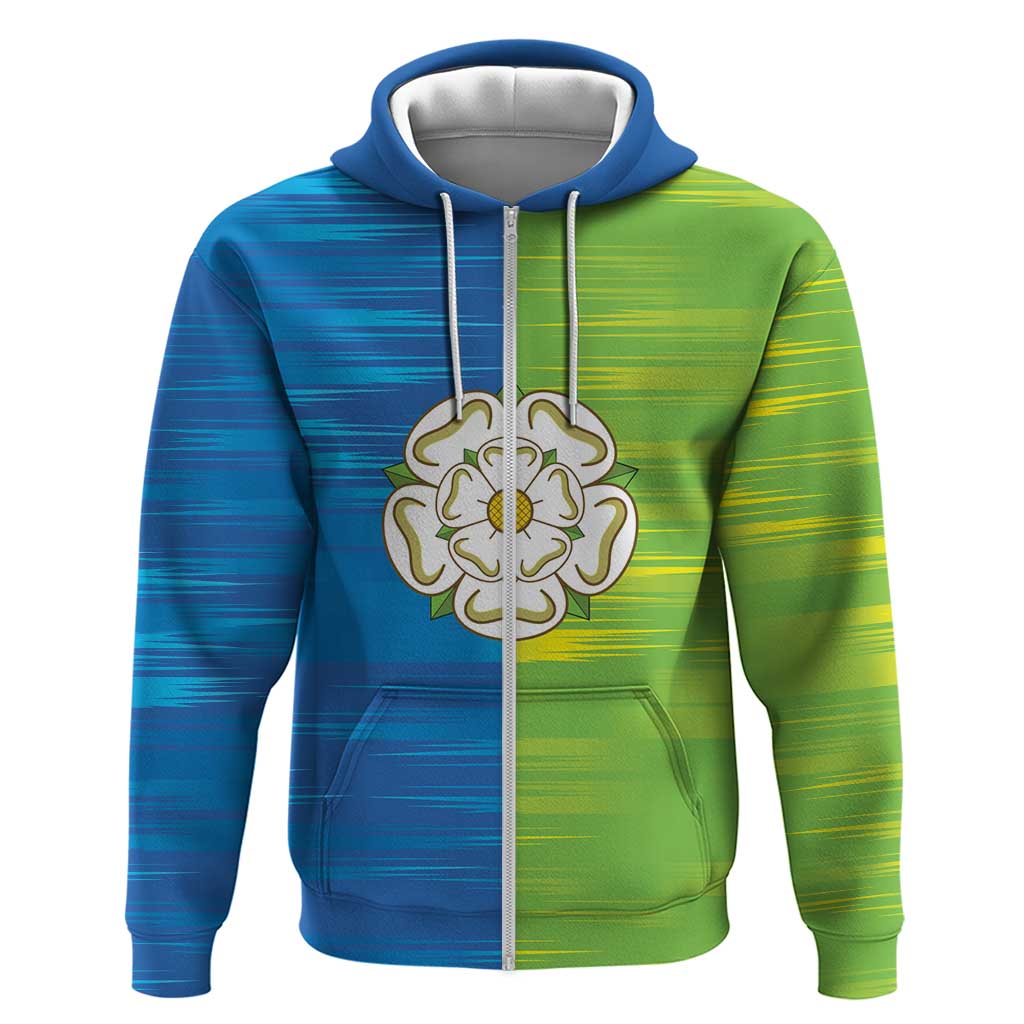 Yorkshire Heritage Personalized Zip Hoodie East Yorkshire White Rose - Wonder Print Shop