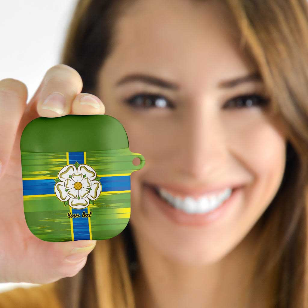 Yorkshire Heritage Personalized AirPods Case North Yorkshire White Rose - Wonder Print Shop