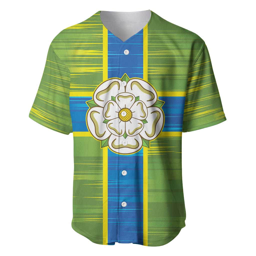 Yorkshire Heritage Personalized Baseball Jersey North Yorkshire White Rose - Wonder Print Shop