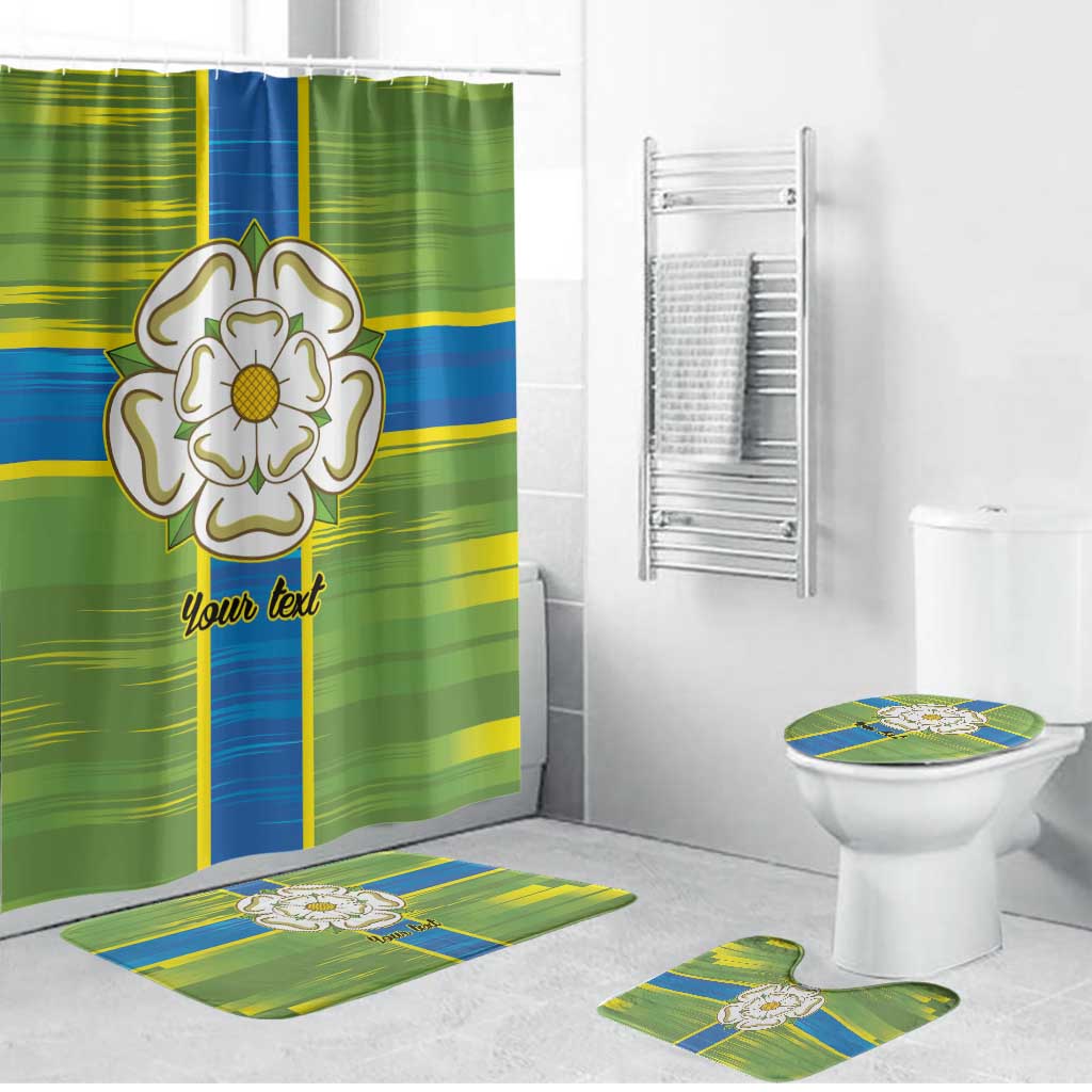 Yorkshire Heritage Personalized Bathroom Set North Yorkshire White Rose - Wonder Print Shop