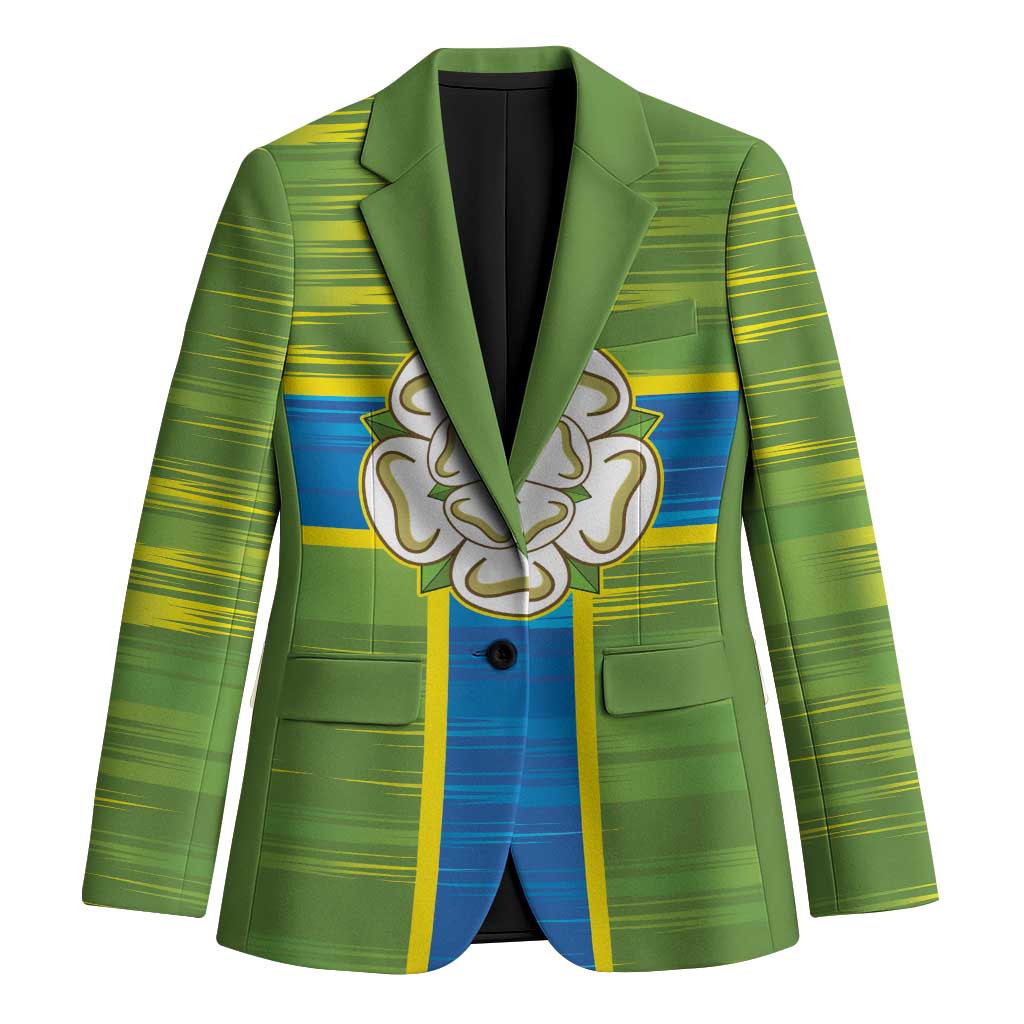 Yorkshire Heritage Personalized Blazer North Yorkshire White Rose - Wonder Print Shop