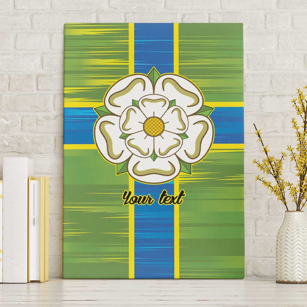 Yorkshire Heritage Personalized Canvas Wall Art North Yorkshire White Rose - Wonder Print Shop