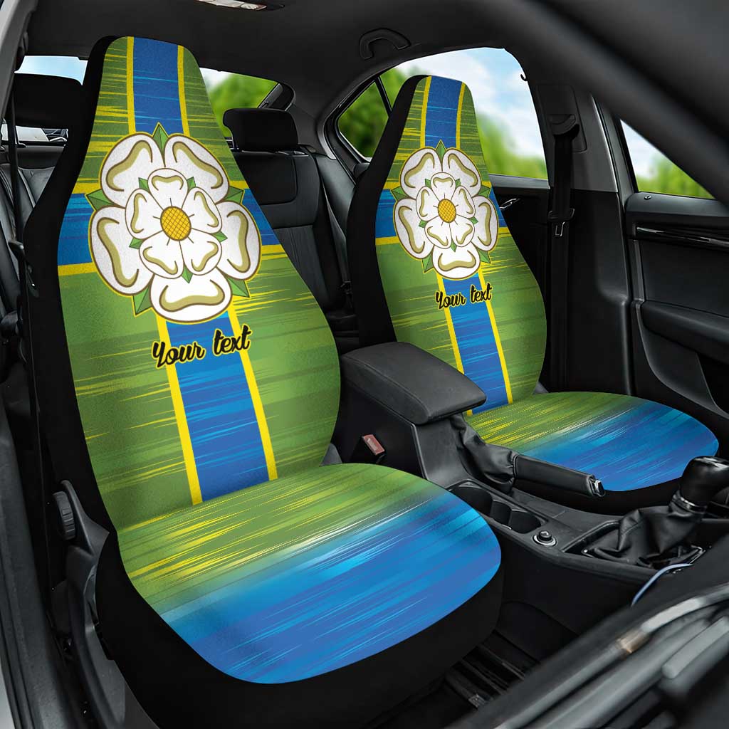 Yorkshire Heritage Personalized Car Seat Cover North Yorkshire White Rose - Wonder Print Shop