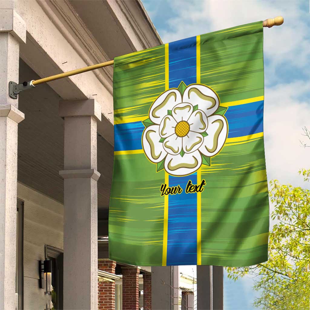 Yorkshire Heritage Personalized Garden Flag North Yorkshire White Rose - Wonder Print Shop