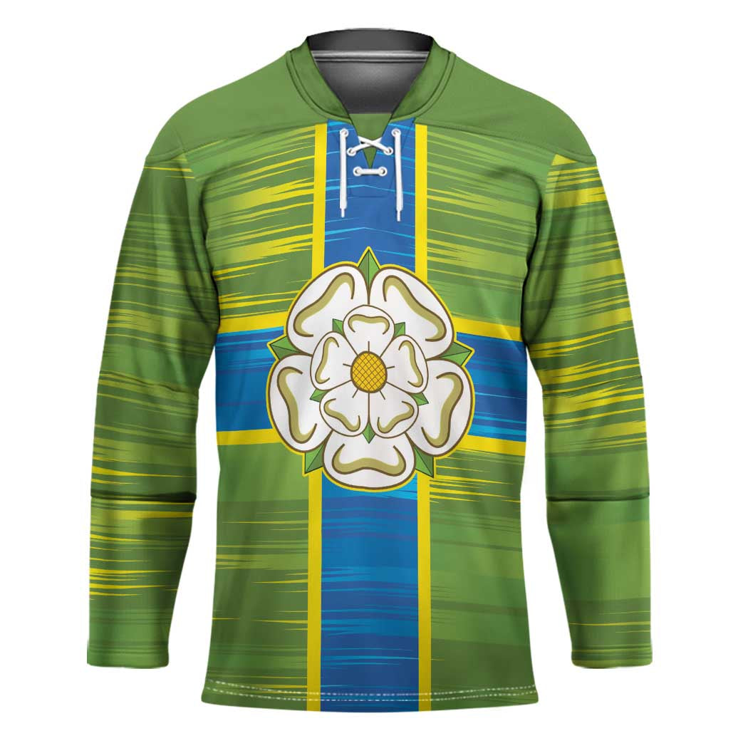 Yorkshire Heritage Personalized Hockey Jersey North Yorkshire White Rose - Wonder Print Shop