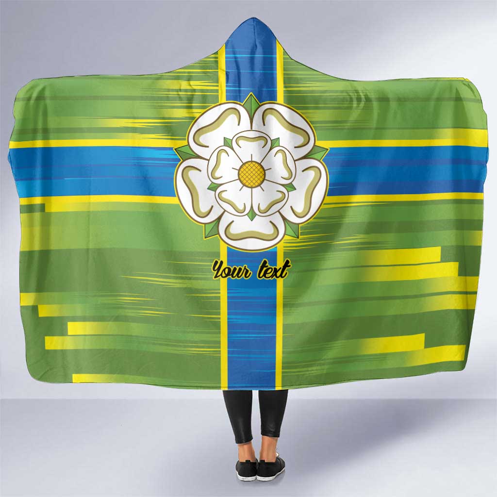 Yorkshire Heritage Personalized Hooded Blanket North Yorkshire White Rose - Wonder Print Shop