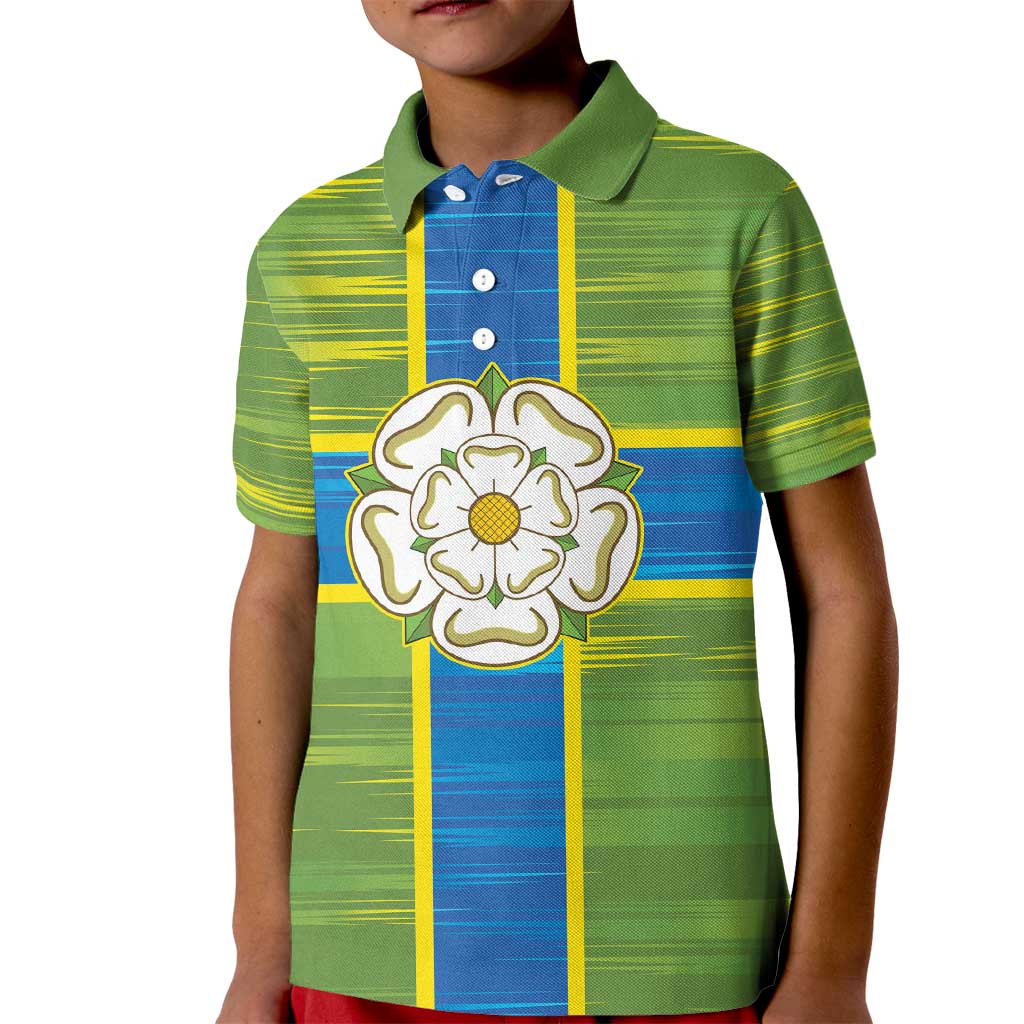 Yorkshire Heritage Personalized Kid Polo Shirt North Yorkshire White Rose - Wonder Print Shop