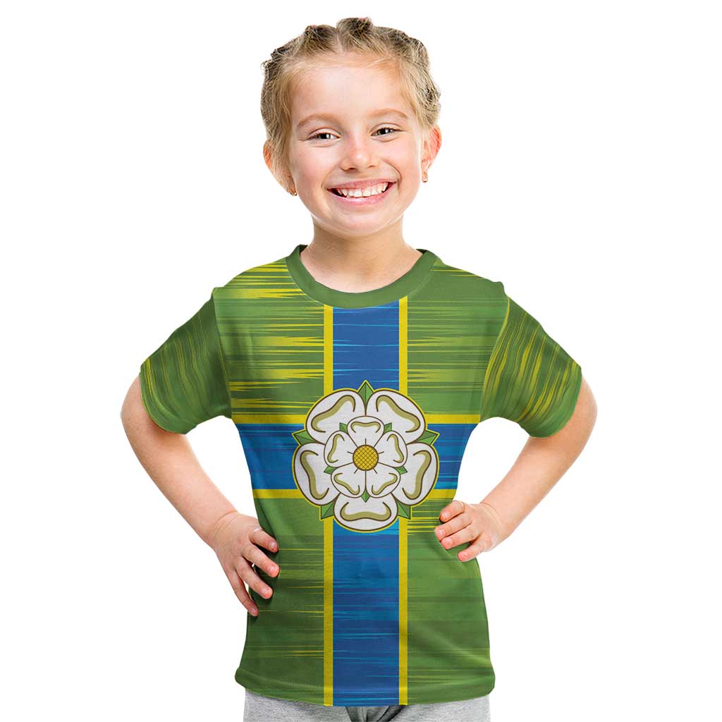 Yorkshire Heritage Personalized Kid T Shirt North Yorkshire White Rose - Wonder Print Shop