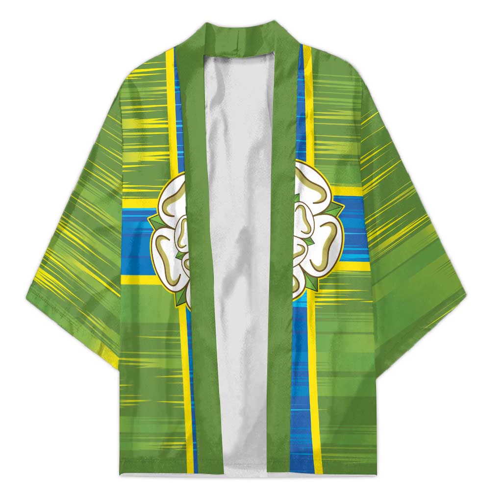 Yorkshire Heritage Personalized Kimono North Yorkshire White Rose - Wonder Print Shop