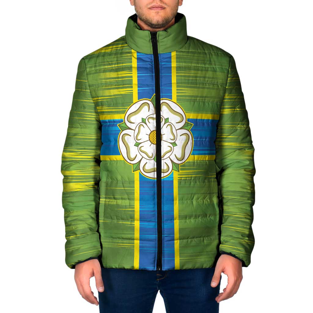 Yorkshire Heritage Personalized Padded Jacket North Yorkshire White Rose - Wonder Print Shop