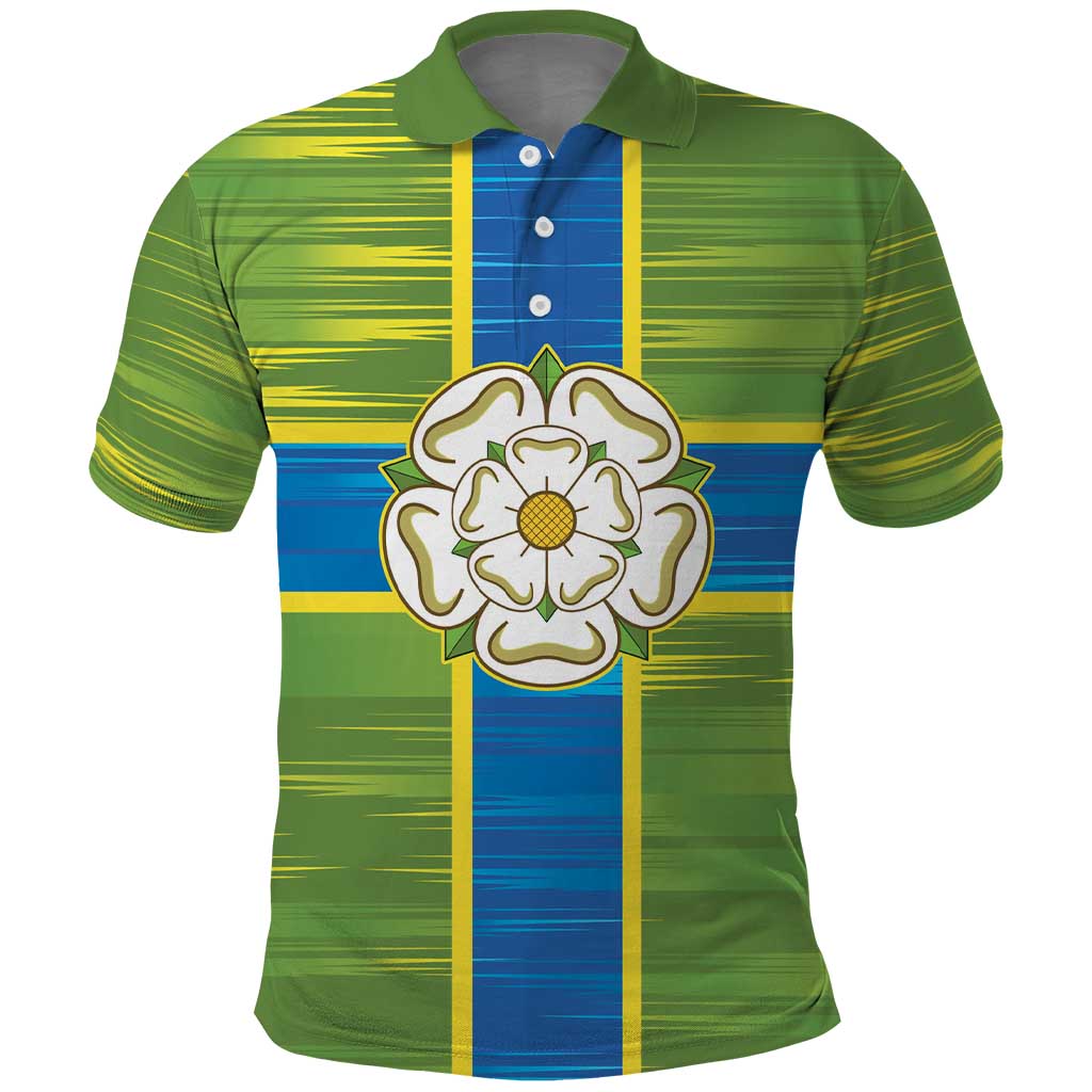 Yorkshire Heritage Personalized Polo Shirt North Yorkshire White Rose - Wonder Print Shop
