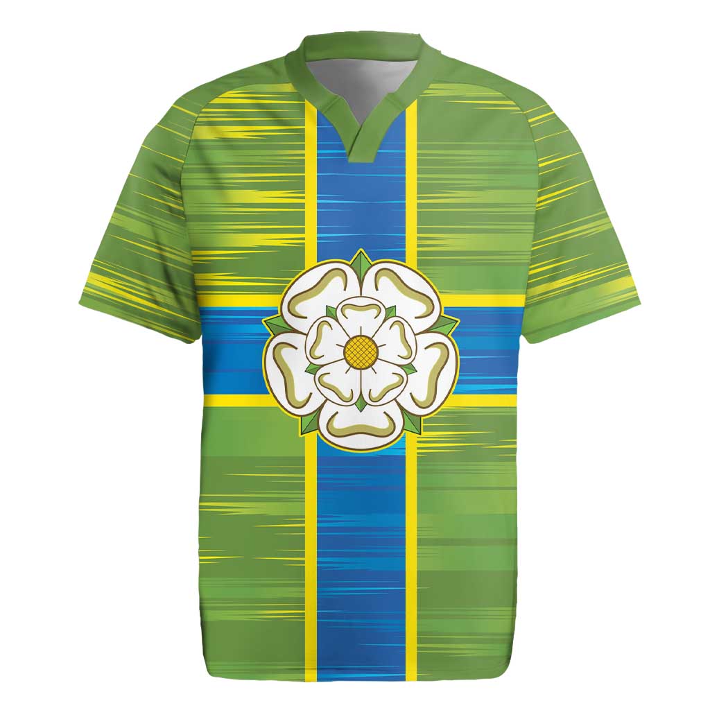 Yorkshire Heritage Personalized Rugby Jersey North Yorkshire White Rose - Wonder Print Shop