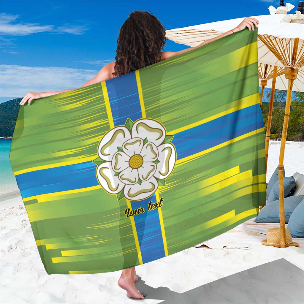 Yorkshire Heritage Personalized Sarong North Yorkshire White Rose - Wonder Print Shop