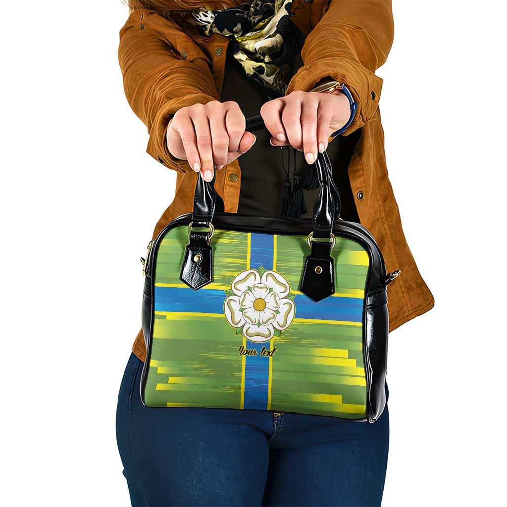 Yorkshire Heritage Personalized Shoulder Handbag North Yorkshire White Rose - Wonder Print Shop