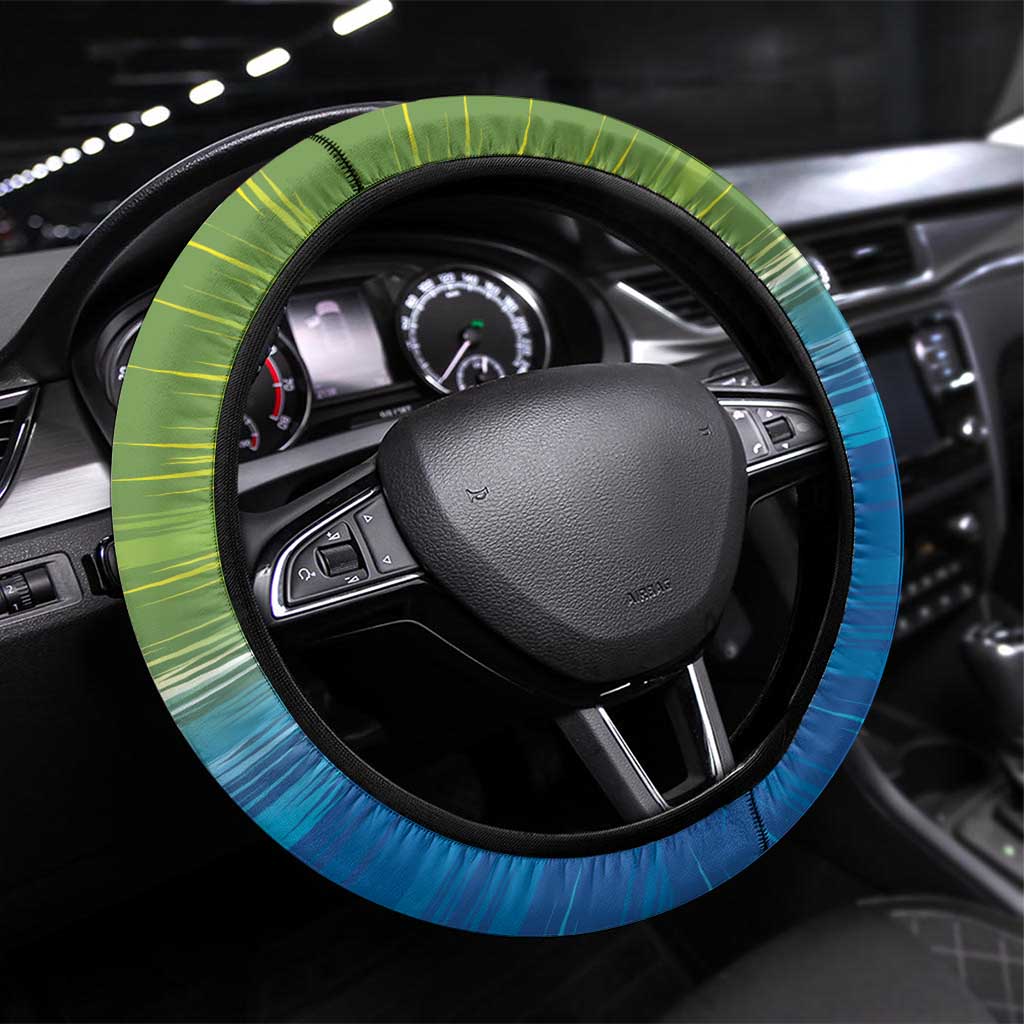 Yorkshire Heritage Steering Wheel Cover North Yorkshire White Rose - Wonder Print Shop