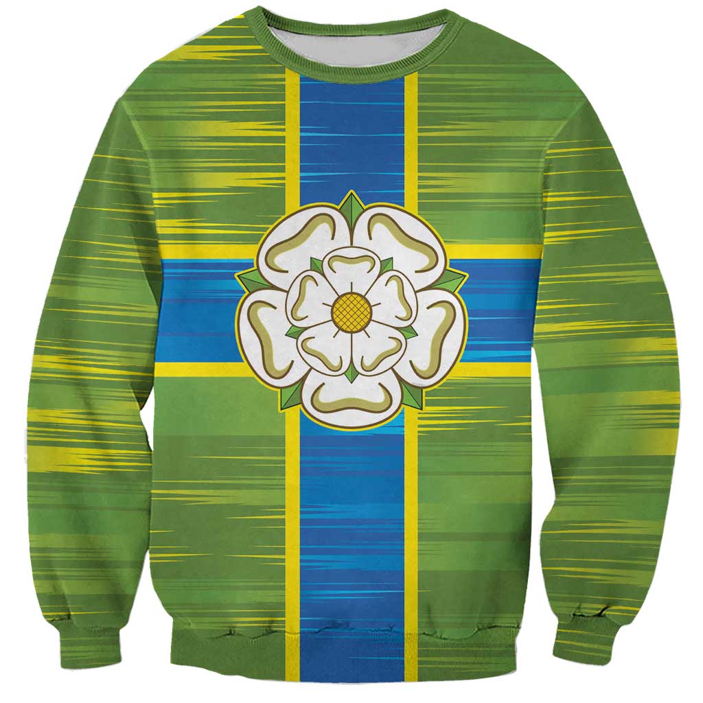 Yorkshire Heritage Personalized Sweatshirt North Yorkshire White Rose - Wonder Print Shop