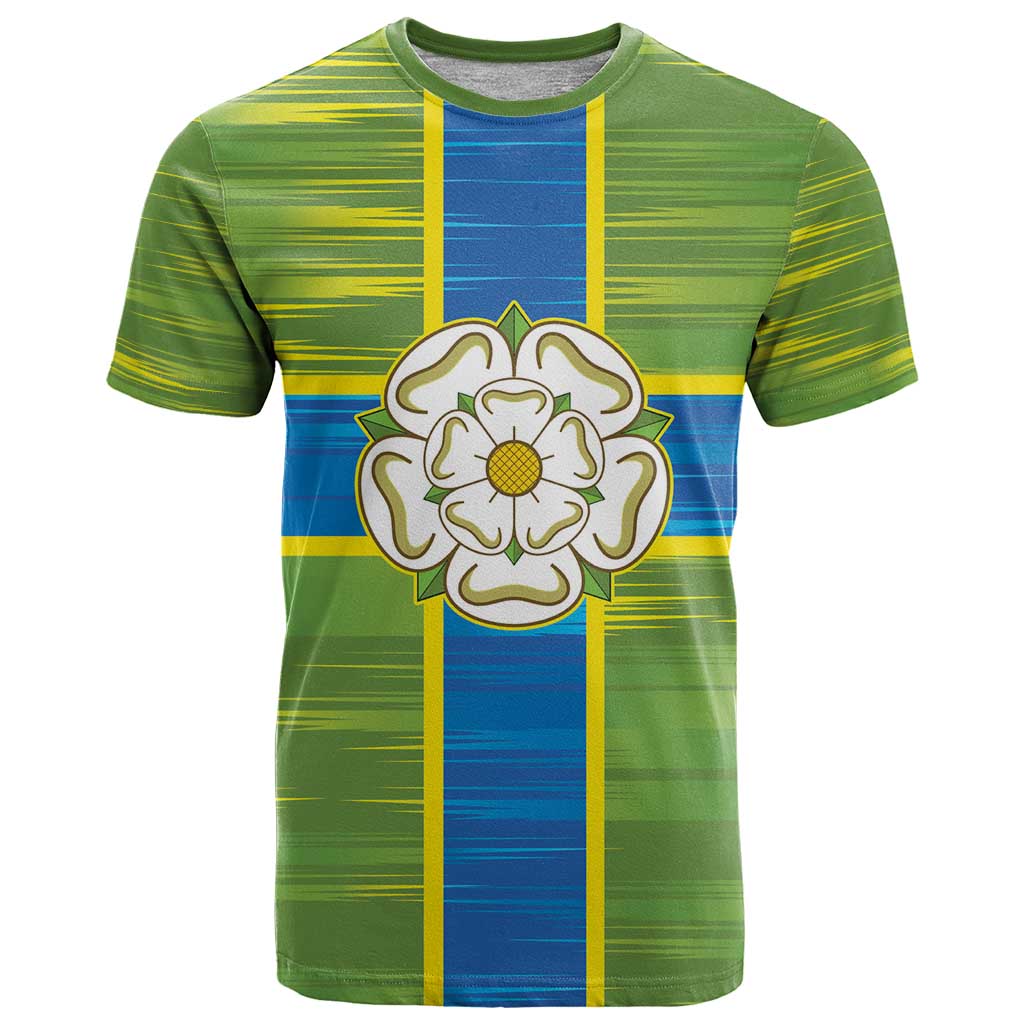 Yorkshire Heritage Personalized T Shirt North Yorkshire White Rose - Wonder Print Shop