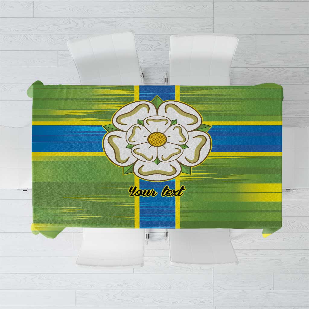 Yorkshire Heritage Personalized Tablecloth North Yorkshire White Rose - Wonder Print Shop