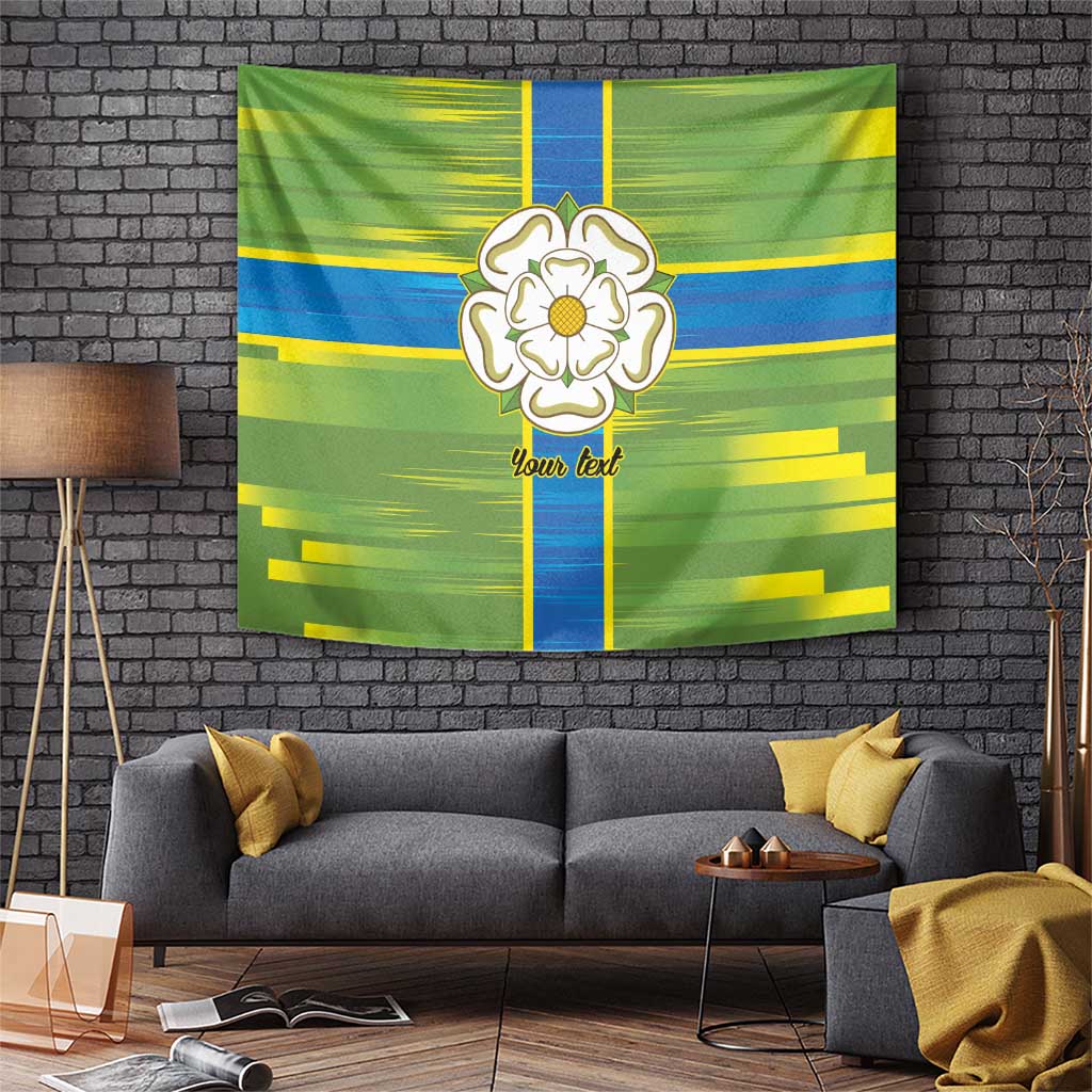 Yorkshire Heritage Personalized Tapestry North Yorkshire White Rose - Wonder Print Shop
