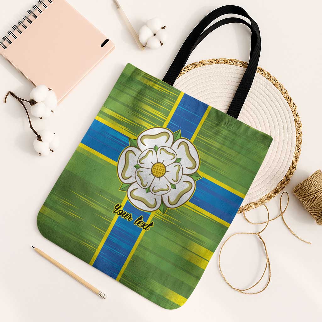 Yorkshire Heritage Personalized Tote Bag North Yorkshire White Rose - Wonder Print Shop