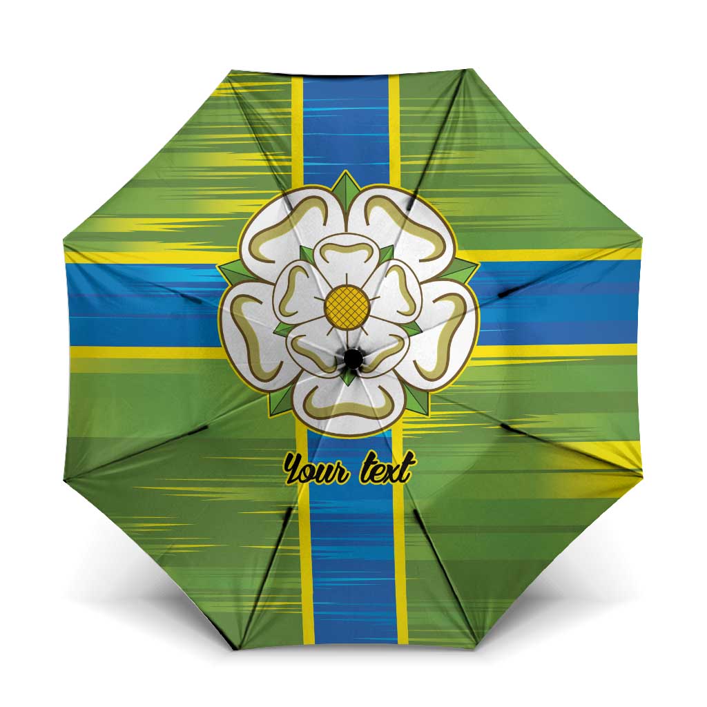 Yorkshire Heritage Personalized Umbrella North Yorkshire White Rose - Wonder Print Shop