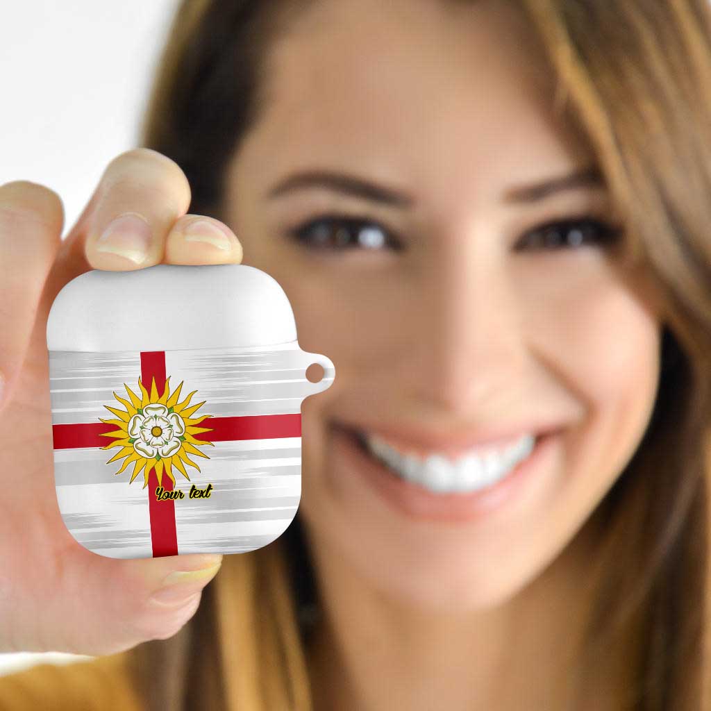 Yorkshire Heritage Personalized AirPods Case West Yorkshire White Rose - Wonder Print Shop
