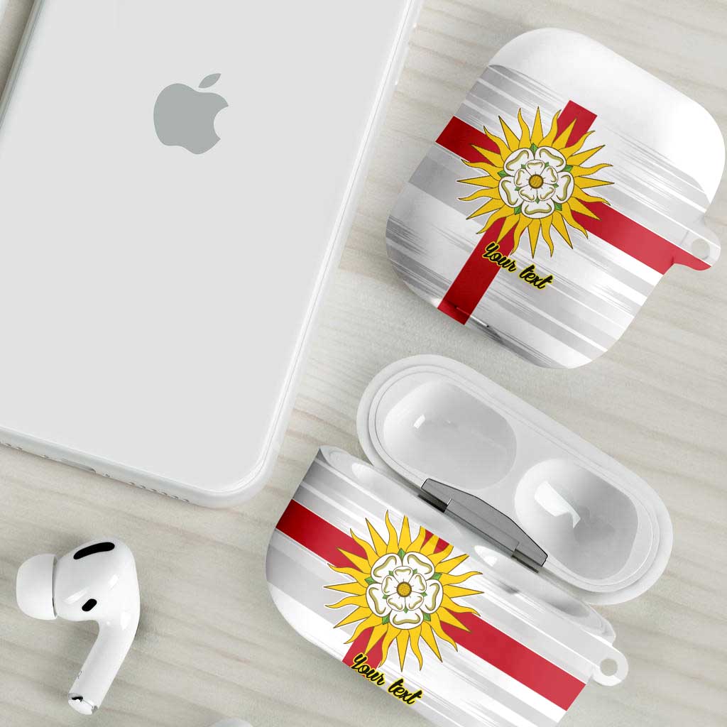 Yorkshire Heritage Personalized AirPods Case West Yorkshire White Rose - Wonder Print Shop