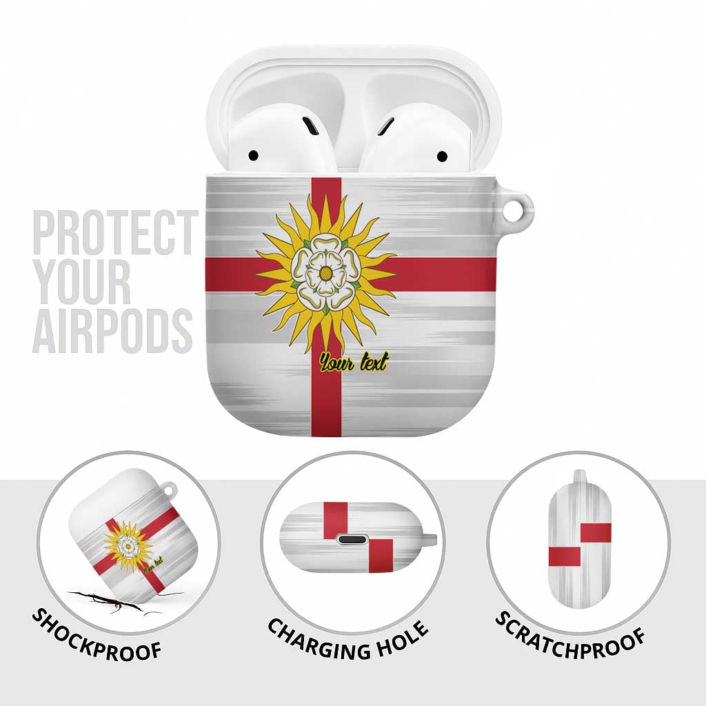 Yorkshire Heritage Personalized AirPods Case West Yorkshire White Rose - Wonder Print Shop