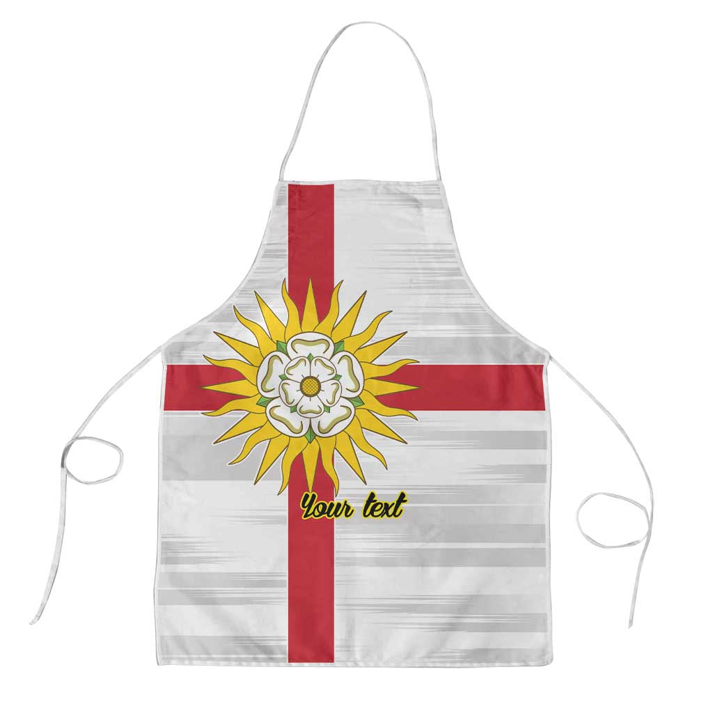 Yorkshire Heritage Personalized Apron West Yorkshire White Rose - Wonder Print Shop