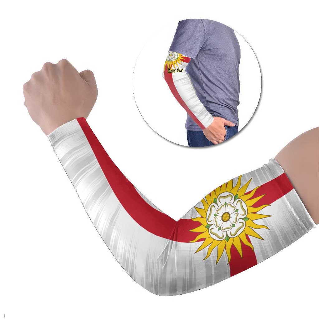 Yorkshire Heritage Personalized Arm Sleeves West Yorkshire White Rose - Wonder Print Shop