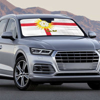 Yorkshire Heritage Personalized Auto Sun Shade West Yorkshire White Rose - Wonder Print Shop