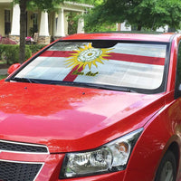 Yorkshire Heritage Personalized Auto Sun Shade West Yorkshire White Rose - Wonder Print Shop