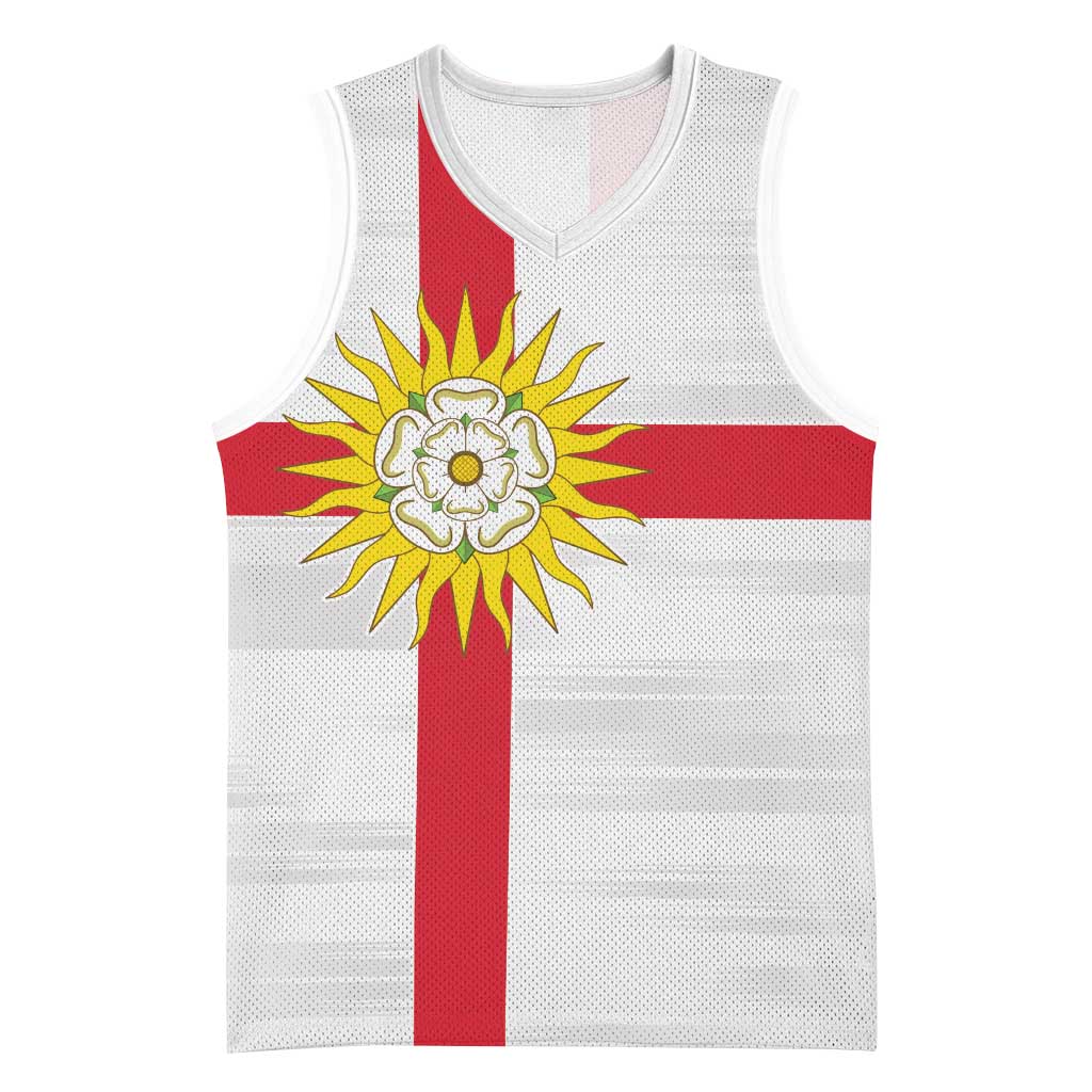 Yorkshire Heritage Personalized Basketball Jersey West Yorkshire White Rose - Wonder Print Shop