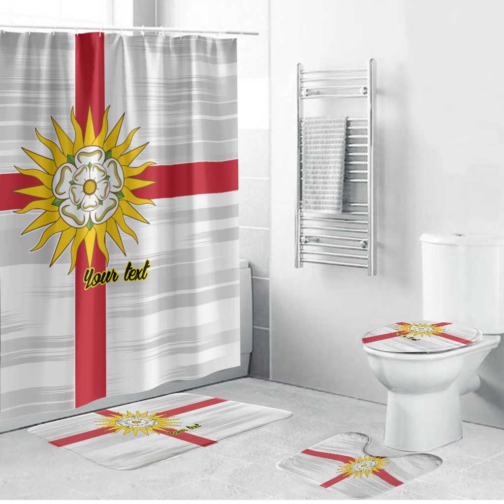 Yorkshire Heritage Personalized Bathroom Set West Yorkshire White Rose - Wonder Print Shop