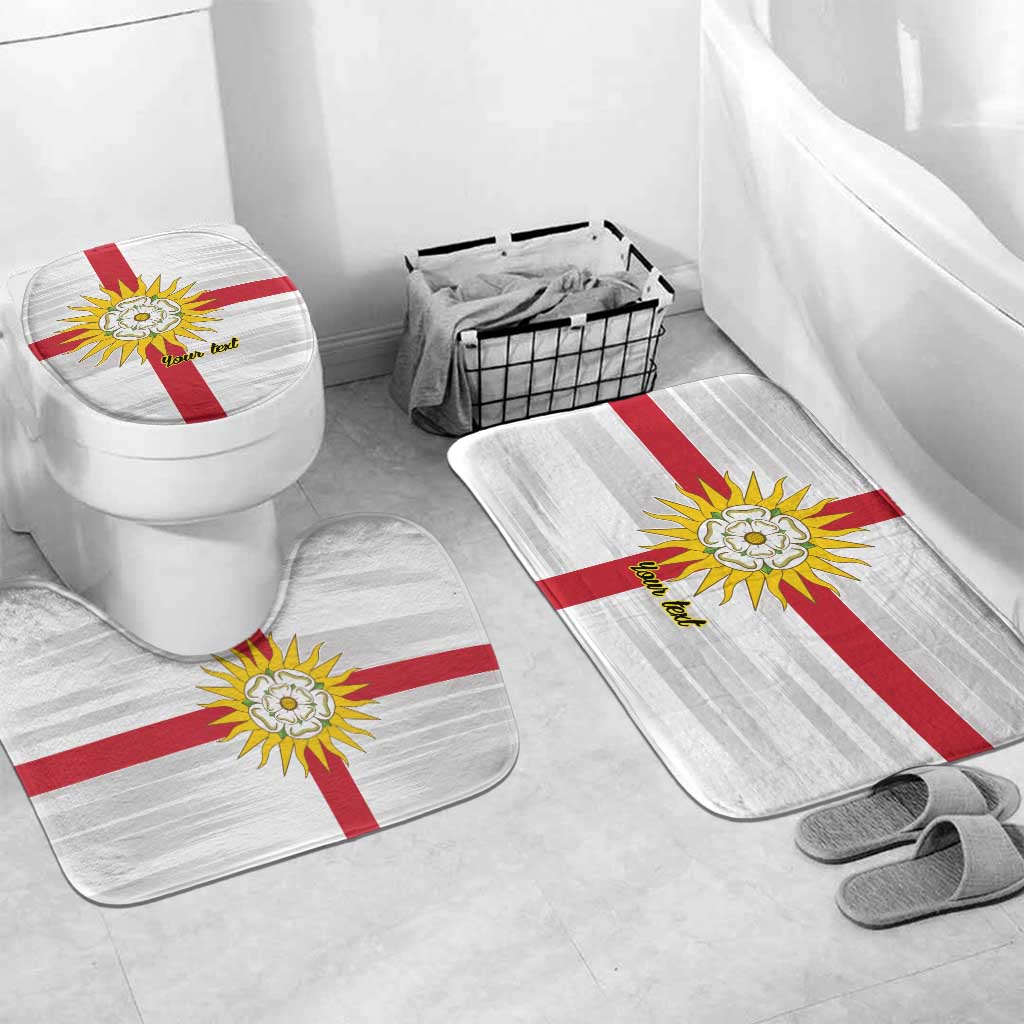 Yorkshire Heritage Personalized Bathroom Set West Yorkshire White Rose - Wonder Print Shop
