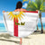 Yorkshire Heritage Personalized Beach Blanket West Yorkshire White Rose - Wonder Print Shop