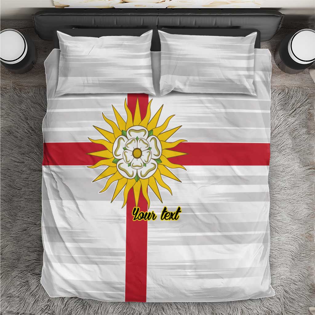 Yorkshire Heritage Personalized Bedding Set West Yorkshire White Rose - Wonder Print Shop