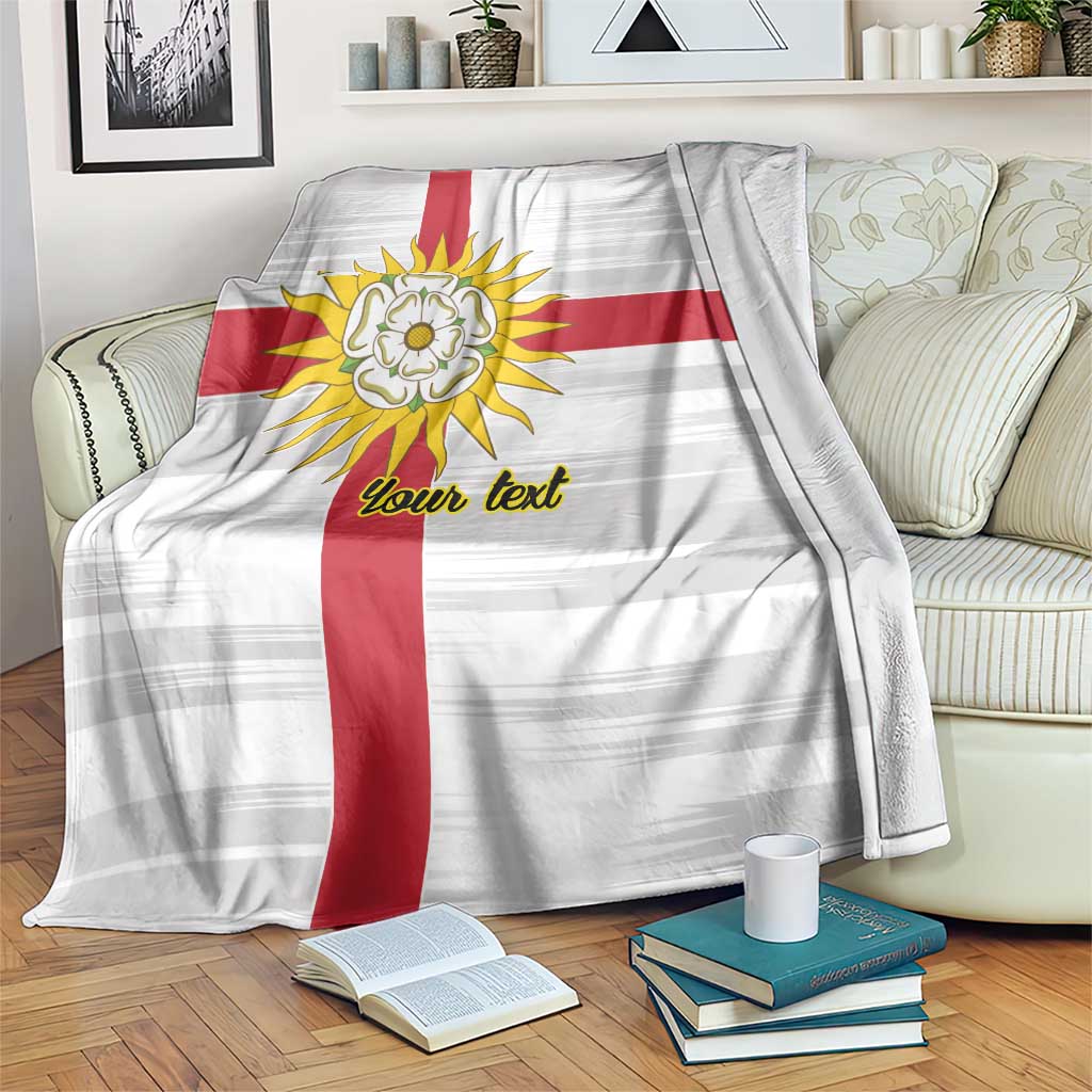 Yorkshire Heritage Personalized Blanket West Yorkshire White Rose - Wonder Print Shop