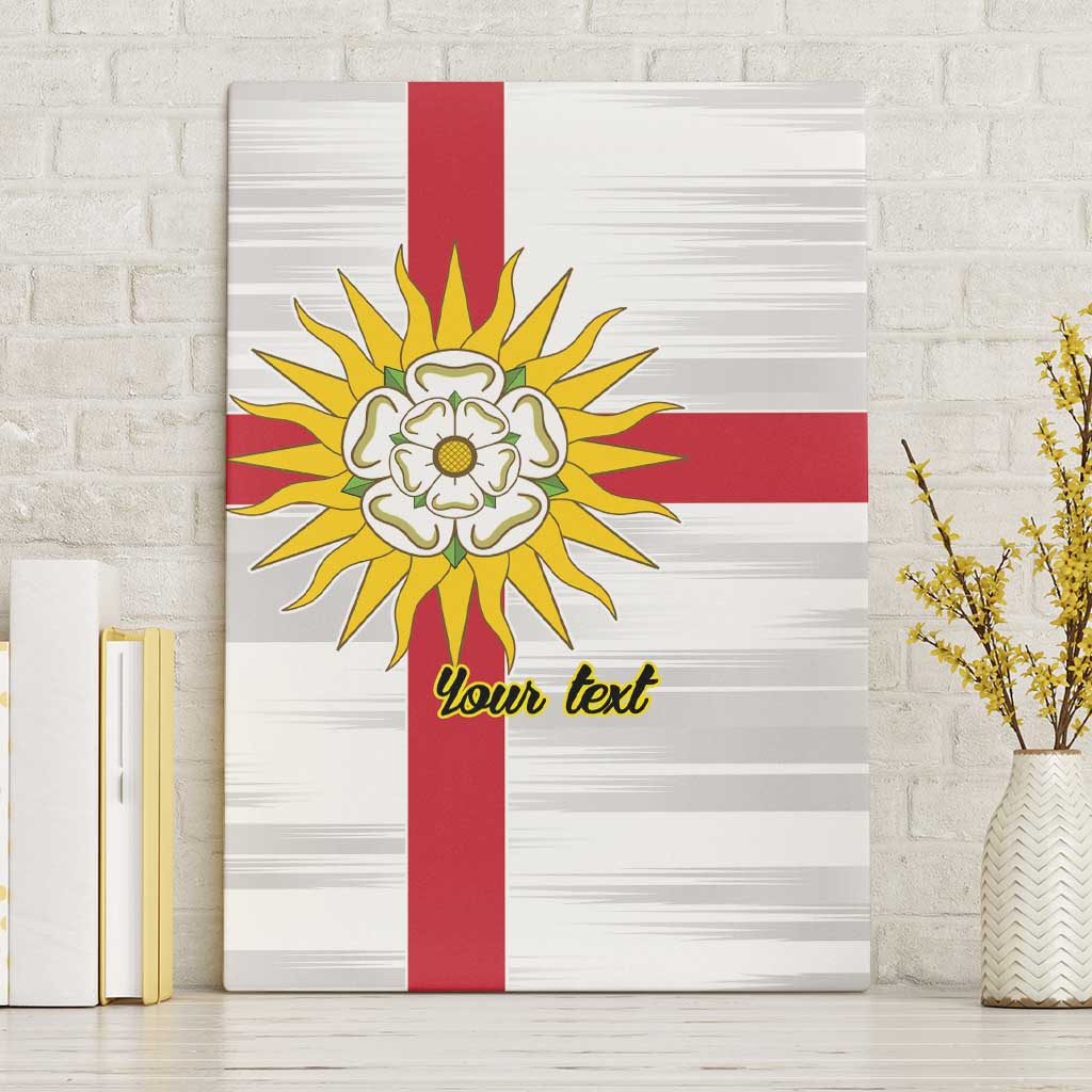 Yorkshire Heritage Personalized Canvas Wall Art West Yorkshire White Rose - Wonder Print Shop
