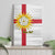Yorkshire Heritage Personalized Canvas Wall Art West Yorkshire White Rose - Wonder Print Shop
