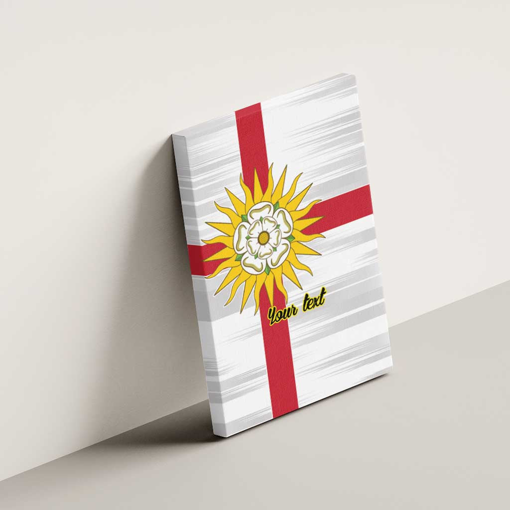 Yorkshire Heritage Personalized Canvas Wall Art West Yorkshire White Rose - Wonder Print Shop