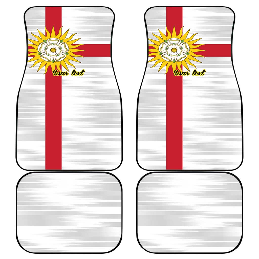 Yorkshire Heritage Personalized Car Mats West Yorkshire White Rose - Wonder Print Shop