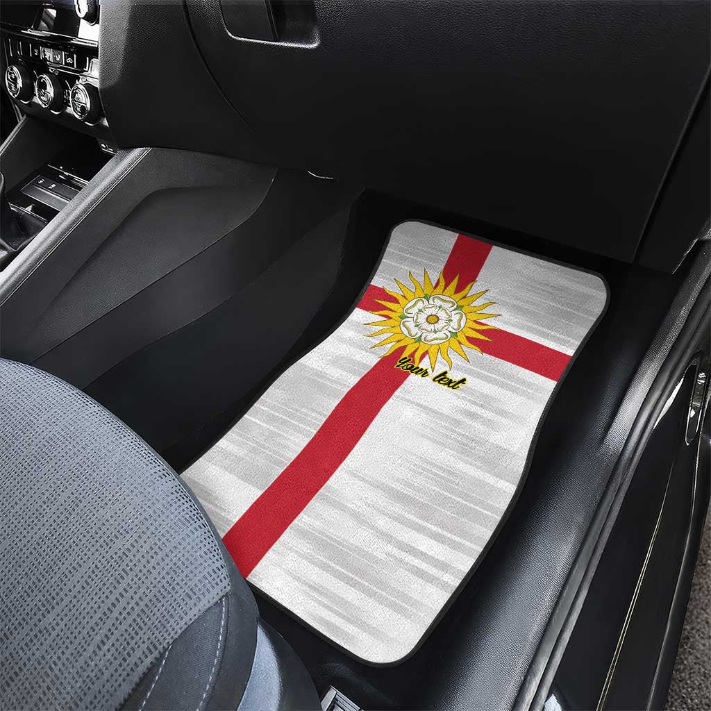 Yorkshire Heritage Personalized Car Mats West Yorkshire White Rose - Wonder Print Shop