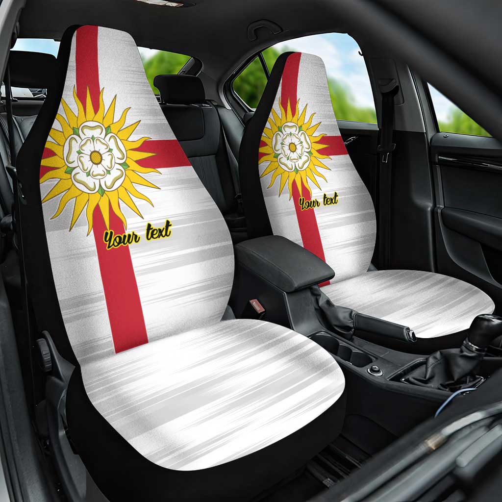 Yorkshire Heritage Personalized Car Seat Cover West Yorkshire White Rose - Wonder Print Shop