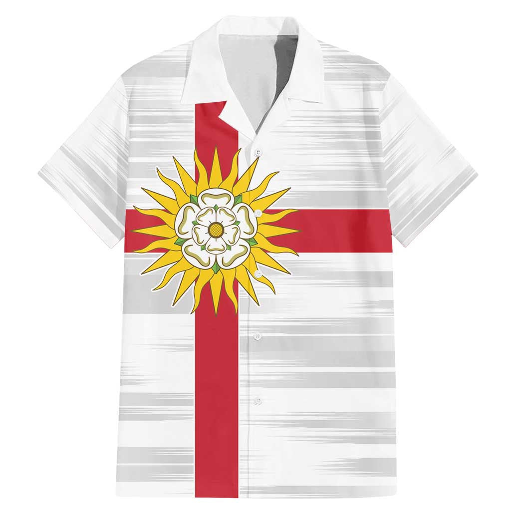 Yorkshire Heritage Personalized Family Matching Mermaid Dress and Hawaiian Shirt West Yorkshire White Rose - Wonder Print Shop