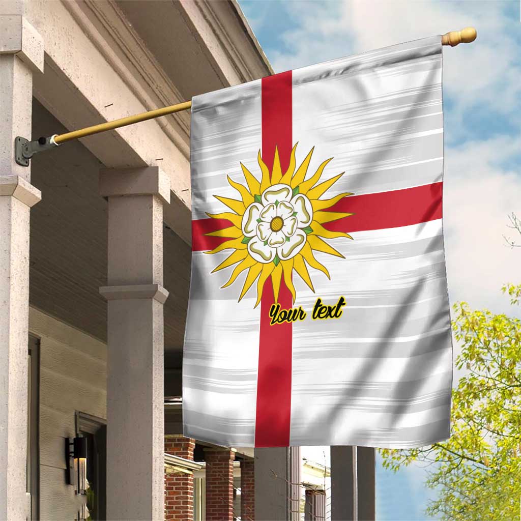 Yorkshire Heritage Personalized Garden Flag West Yorkshire White Rose - Wonder Print Shop