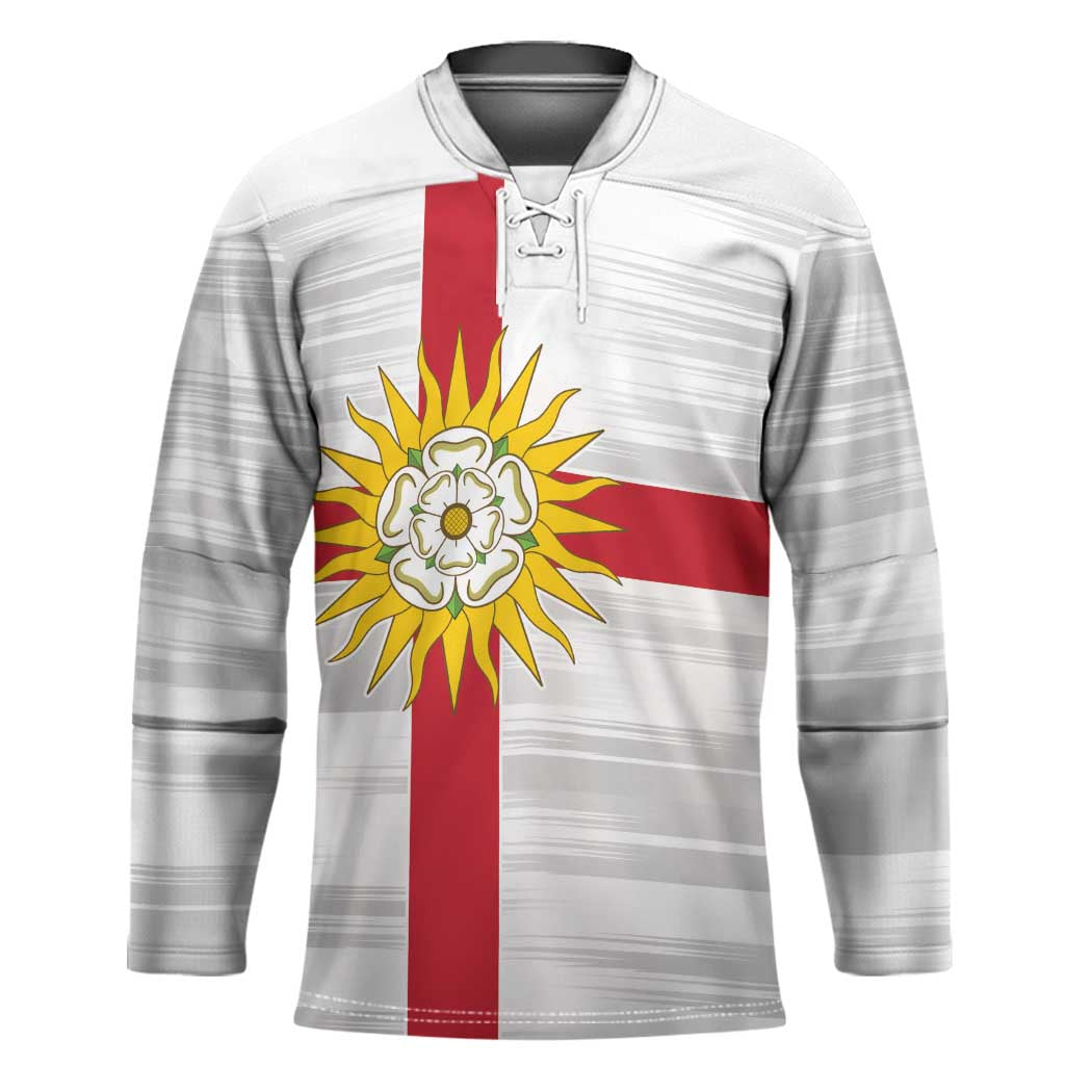 Yorkshire Heritage Personalized Hockey Jersey West Yorkshire White Rose - Wonder Print Shop