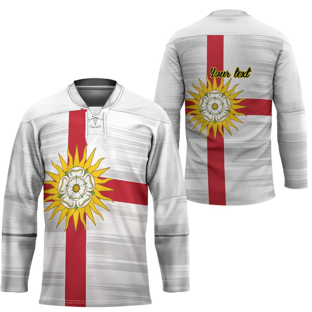 Yorkshire Heritage Personalized Hockey Jersey West Yorkshire White Rose - Wonder Print Shop