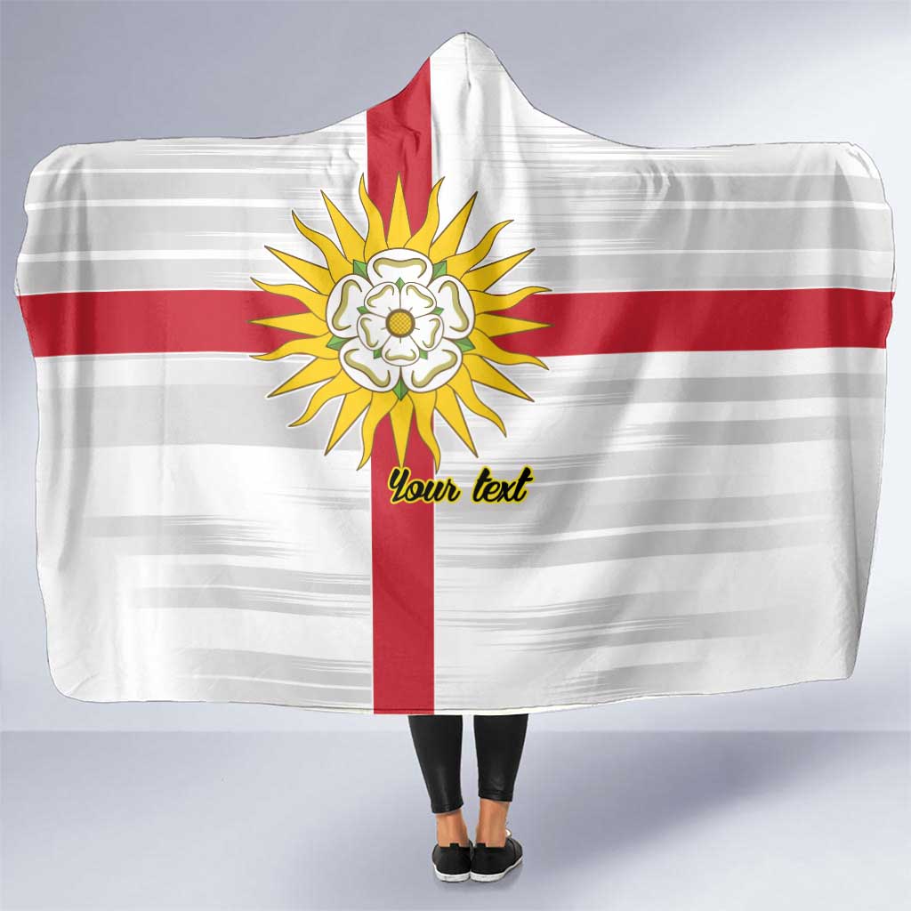 Yorkshire Heritage Personalized Hooded Blanket West Yorkshire White Rose - Wonder Print Shop